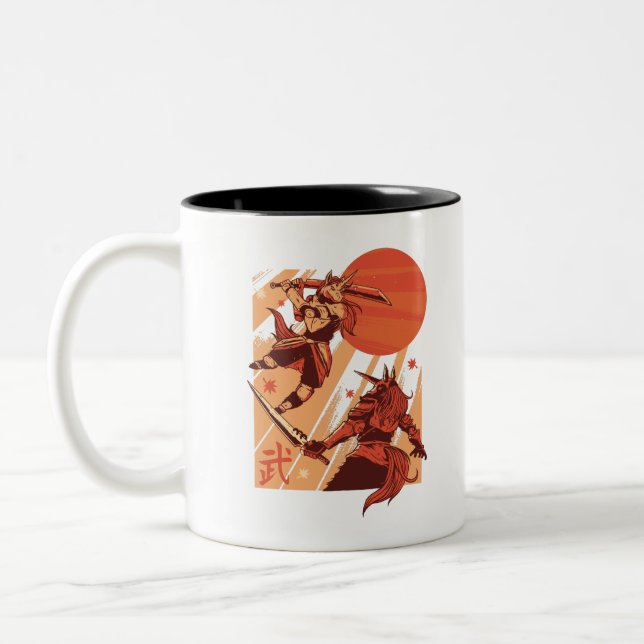Caneca De Café Em Dois Tons Unicorns Warriors (Esquerda)
