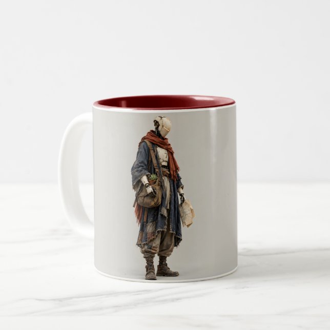Caneca De Café Em Dois Tons Unidade Andarilho Sete (Frente Esquerda)