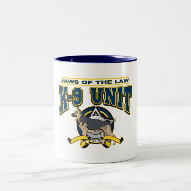 Caneca De Café Em Dois Tons Unidade da polícia K-9 (Centro)