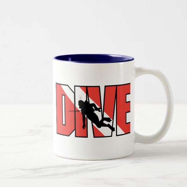 Caneca De Café Em Dois Tons Unidade SCUBA (Direita)