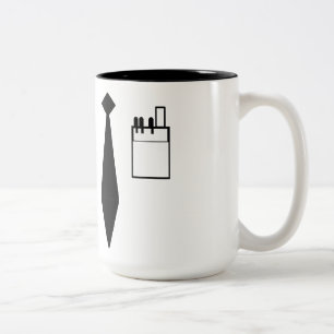 Caneca De Café Em Dois Tons Uniforme do nerd