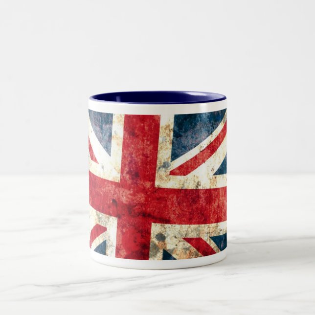 Caneca De Café Em Dois Tons Union Jack #2 (Centro)
