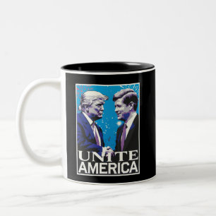 Caneca De Café Em Dois Tons Unir América Ícone Trump 