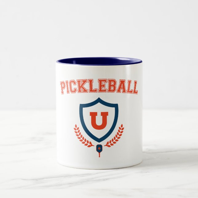 Caneca De Café Em Dois Tons Universidade de Pickleball (Centro)