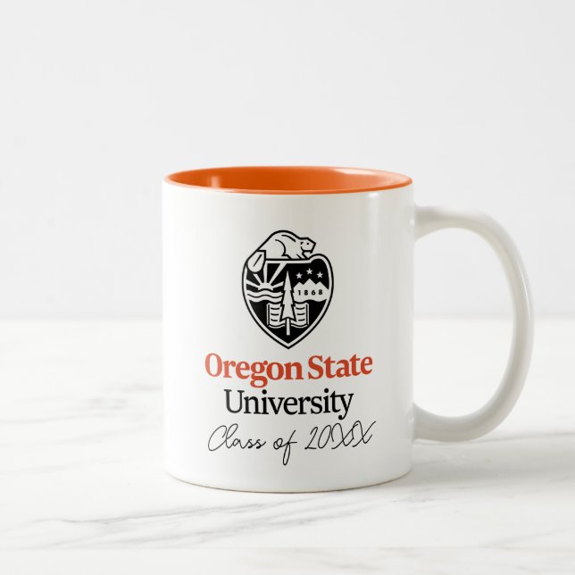 Caneca De Café Em Dois Tons Universidade Estadual do Oregon (Direita)