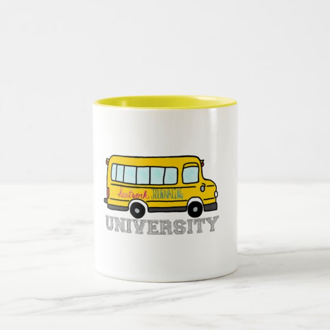 Caneca De Café Em Dois Tons Universidade HWJ Mug (Centro)