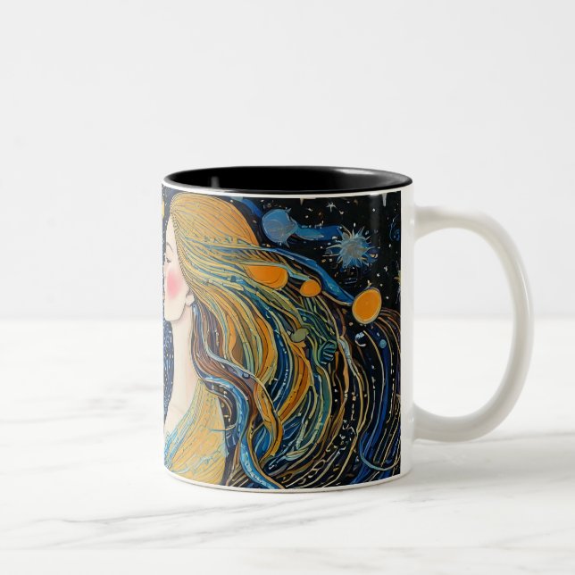 Caneca De Café Em Dois Tons Universo (Direita)