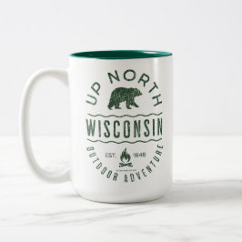 Caneca De Café Em Dois Tons Up North Wisconsin