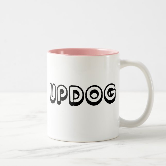 Caneca De Café Em Dois Tons Updog (Direita)