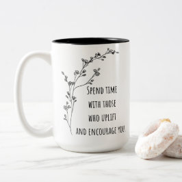 Caneca De Café Em Dois Tons Uplifando Conexões