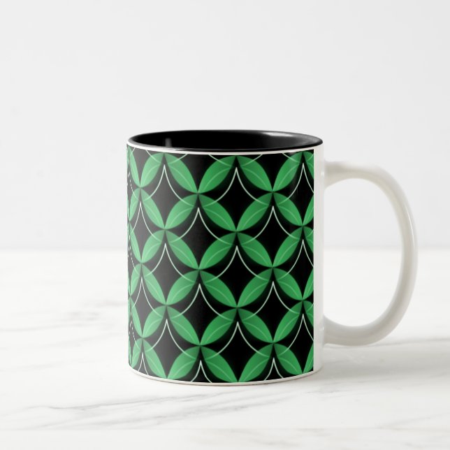 Caneca De Café Em Dois Tons Uptown Glam Mug, Emerald Green (Direita)