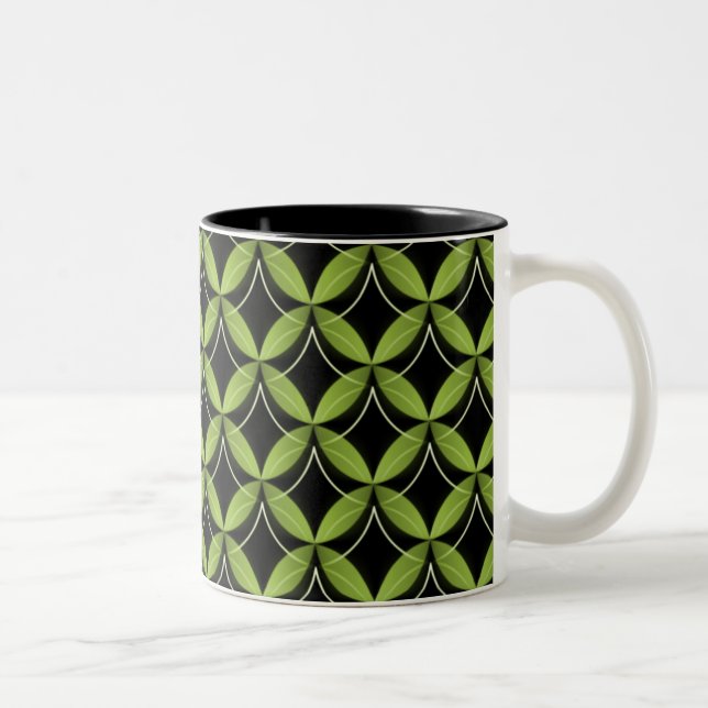 Caneca De Café Em Dois Tons Uptown Glam Mug, Verde limão (Direita)