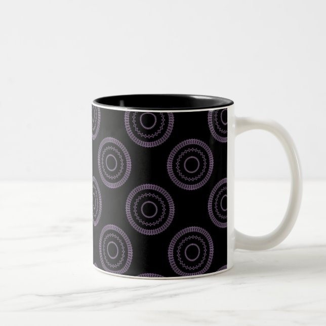 Caneca De Café Em Dois Tons Uptown Posh Mug, berinjela (Direita)