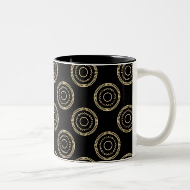 Caneca De Café Em Dois Tons Uptown Posh Mug, Dourado (Direita)