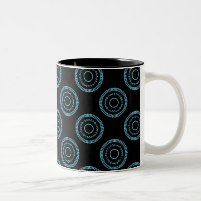 Caneca De Café Em Dois Tons Uptown Posh Mug, Turquoise (Direita)