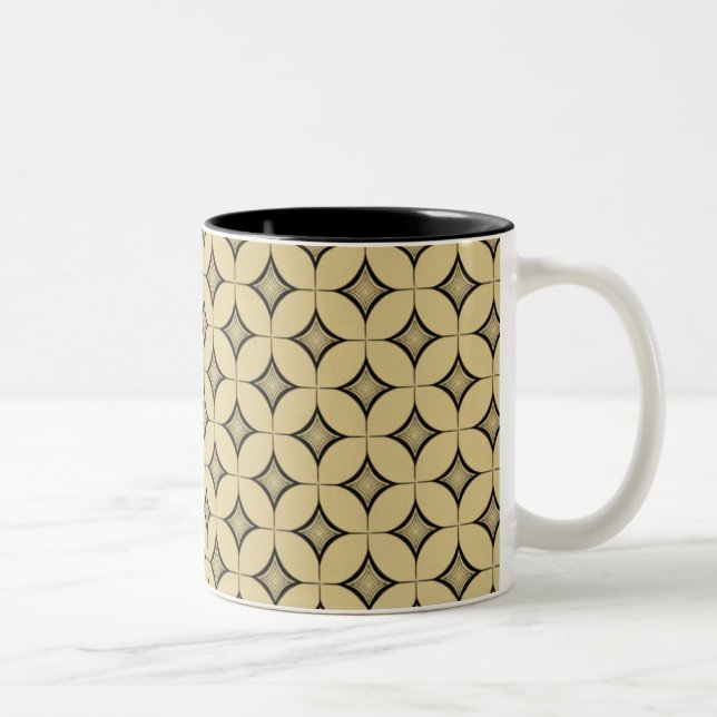 Caneca De Café Em Dois Tons Uptown Retro Mug, Champanhe (Direita)