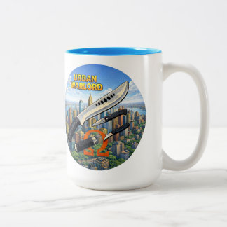 Caneca De Café Em Dois Tons Urban Warlord (Circular)
