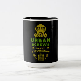 Caneca De Café Em Dois Tons Urbex de Exploração Urbana