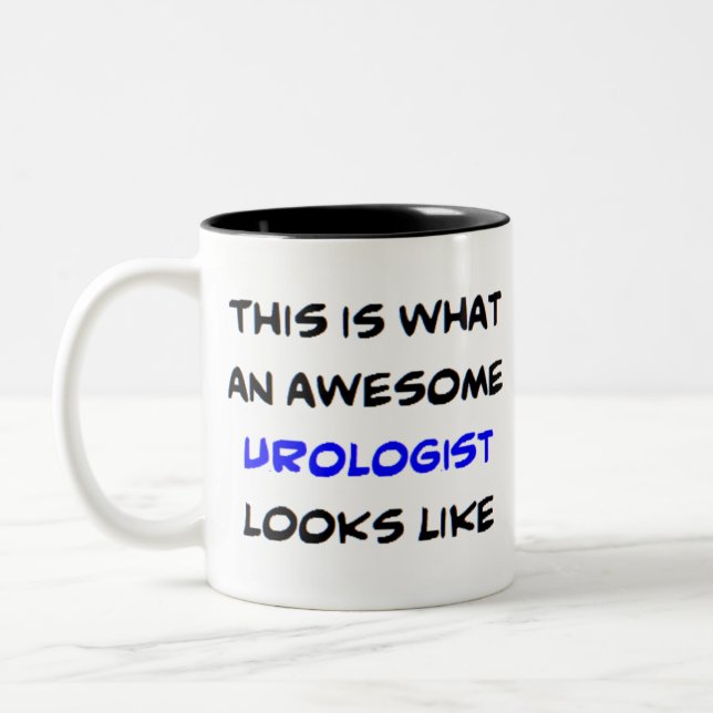 Caneca De Café Em Dois Tons urologista, incrível (Esquerda)
