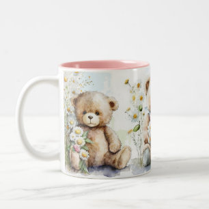 Caneca De Café Em Dois Tons Ursinho