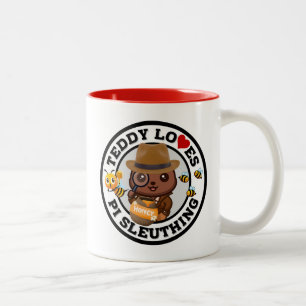 Caneca De Café Em Dois Tons Ursinho ama o IP Sleuthing para mel