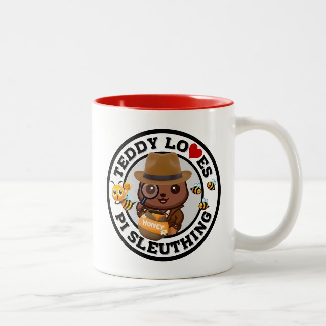 Caneca De Café Em Dois Tons Ursinho ama o IP Sleuthing para mel (Direita)