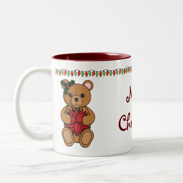 Caneca De Café Em Dois Tons Ursinho Gift Mug (Esquerda)
