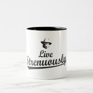 Caneca De Café Em Dois Tons Ursinho Roosevelt Vive Fortemente