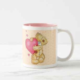 Caneca De Café Em Dois Tons Urso bonito de Dovey