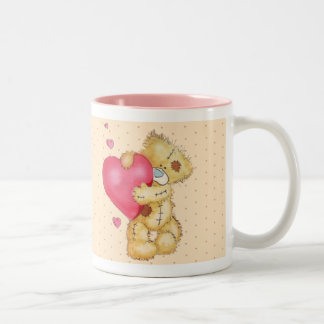 Caneca De Café Em Dois Tons Urso bonito de Dovey