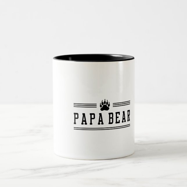 Caneca De Café Em Dois Tons Urso da papá (Centro)