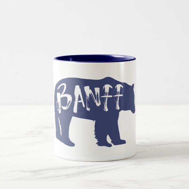 Caneca De Café Em Dois Tons Urso de Banff (Centro)