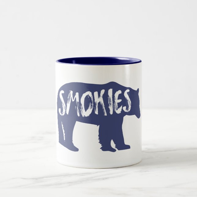 Caneca De Café Em Dois Tons Urso de enfumaçados (Centro)