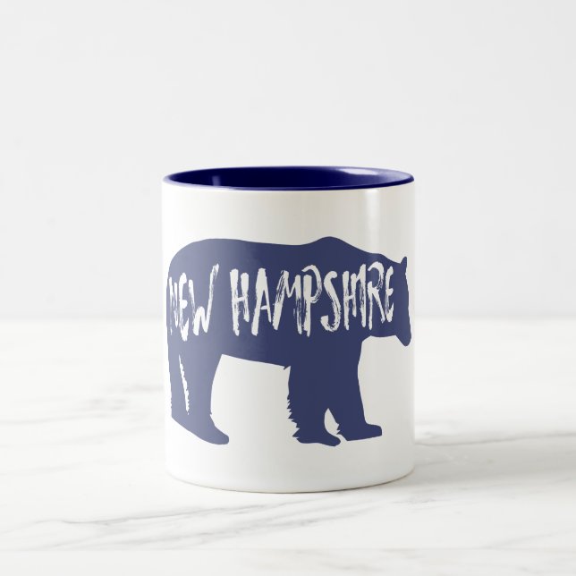 Caneca De Café Em Dois Tons Urso de New Hampshire (Centro)