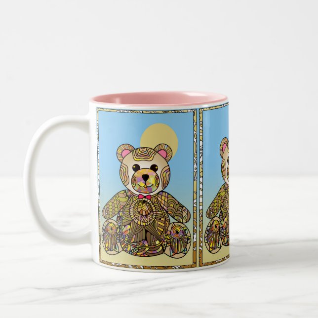 Caneca De Café Em Dois Tons Urso de Teddy (Esquerda)
