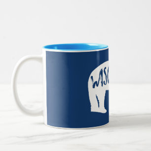 Caneca De Café Em Dois Tons Urso de Wisconsin