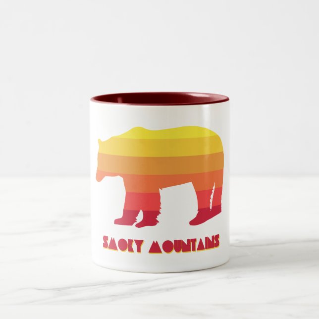 Caneca De Café Em Dois Tons Urso do enfumaçado (Centro)