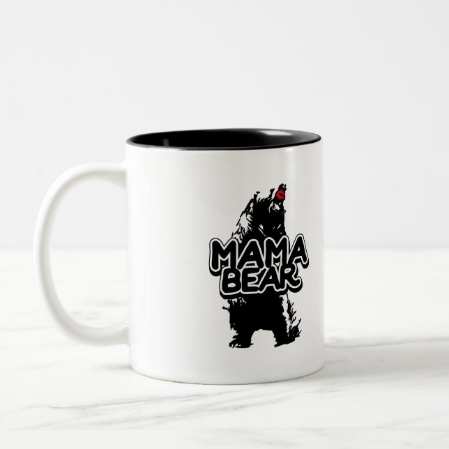 Caneca De Café Em Dois Tons urso mamão (Esquerda)