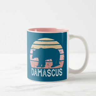 Caneca De Café Em Dois Tons Urso Retro de Damascus Virgínia