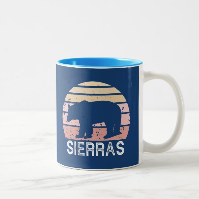 Caneca De Café Em Dois Tons Urso Retro Sierras (Direita)