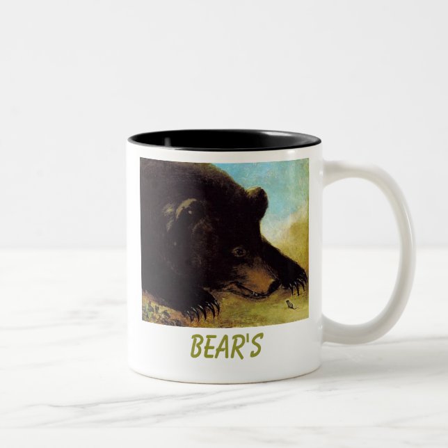 Caneca De Café Em Dois Tons urso, URSO (Direita)