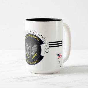 Caneca De Café Em Dois Tons USAF - 919th S O Security Forces Sq