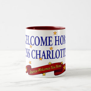 Caneca De Café Em Dois Tons USS Home bem-vindo Charlotte