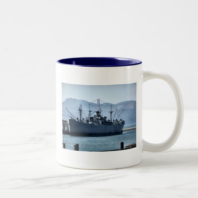 Caneca De Café Em Dois Tons USS O'Brien (Direita)