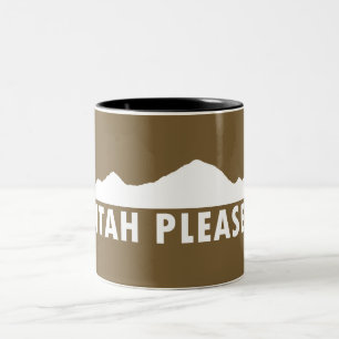 Caneca De Café Em Dois Tons Utá por favor