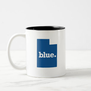 CANECA DE CAFÉ EM DOIS TONS UTAH ESTADO AZUL