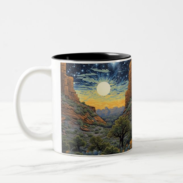 Caneca De Café Em Dois Tons Utah Look (Esquerda)