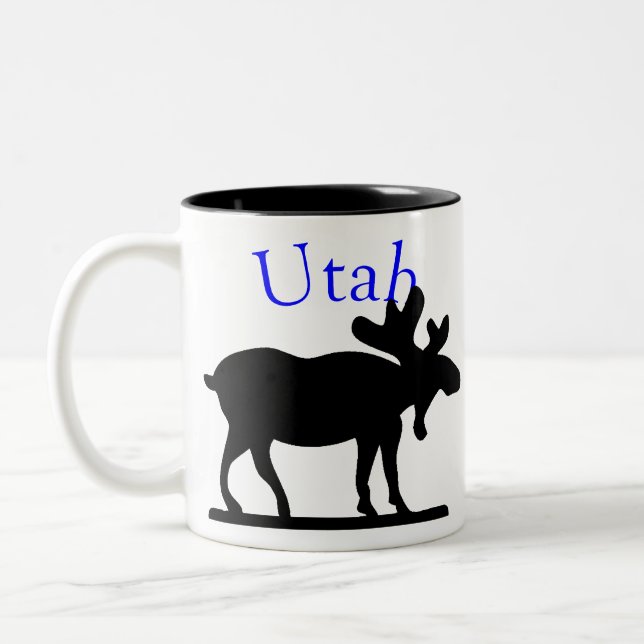 Caneca De Café Em Dois Tons Utah Moose Mug (Esquerda)