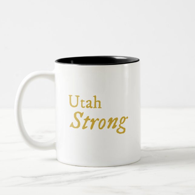 Caneca De Café Em Dois Tons Utah Strong Coffee Mug (Esquerda)