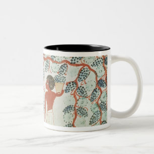 Caneca De Café Em Dois Tons Uvas da colheita, do túmulo de Nakht